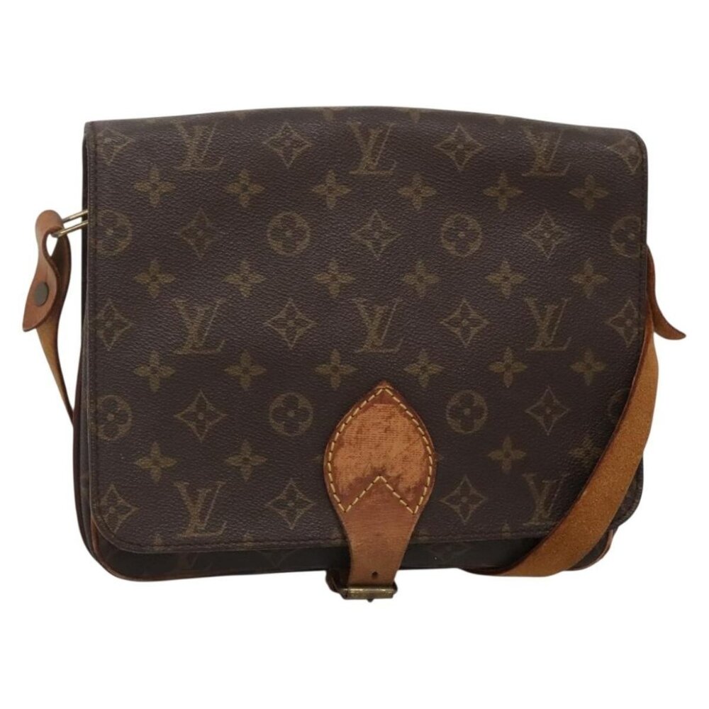 Authentic LOUIS VUITTON Monogram Cartouchiere GM Shoulder Bag M51252 LV